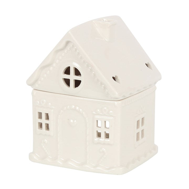 White Gingerbread house wax burner