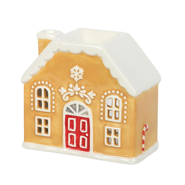 Candy Cane Gingerbread House Warmer