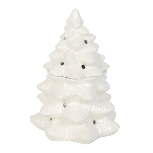 White Christmas Tree Wax Burner