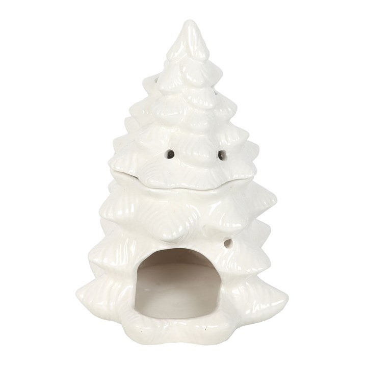 White Christmas Tree Wax Burner