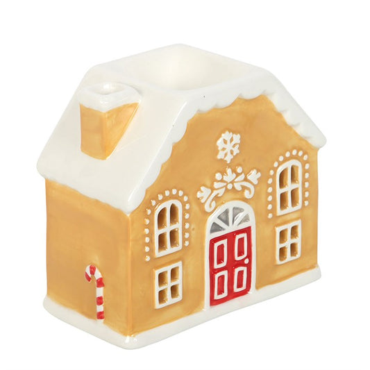 Candy Cane Gingerbread House Warmer